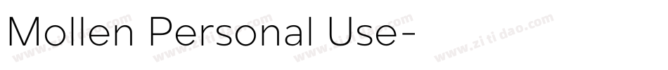 Mollen Personal Use字体转换